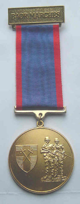 British Army BAOR Occupation Forces Germany Cold War Marching Medal