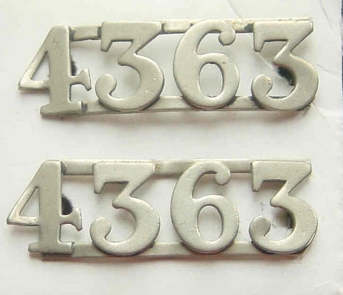 British Pre Nationalised Railway Police Numerals