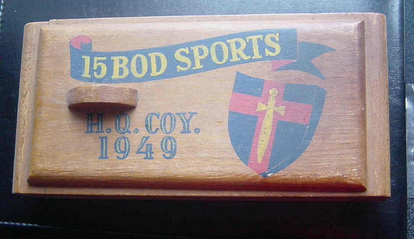 British Army Germany Occupation BAOR Sports Event Wood Box