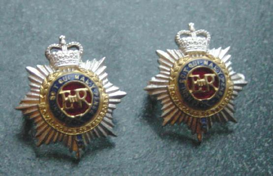 British Army RCT Officers Collar Badges Pair Royal Corps of Transport