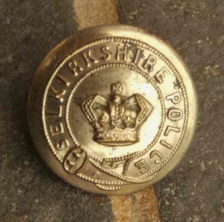 Victorian Selkirkshire Police Scottish Constabulary Uniform Button