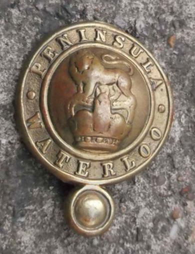 British Army Brass Household Cavalry Bridle Boss Badge EIIR