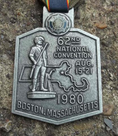 American Legion Veterans Convention Medal 1980 Boston MA USA