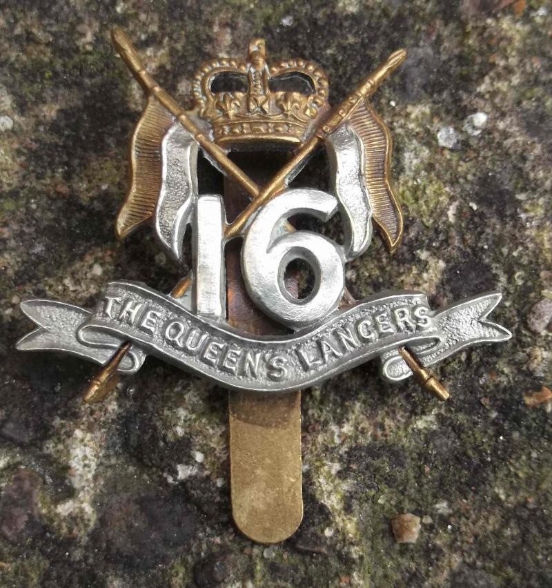 British Army 16th/5th Queens Royal Lancers Beret Cap Badge
