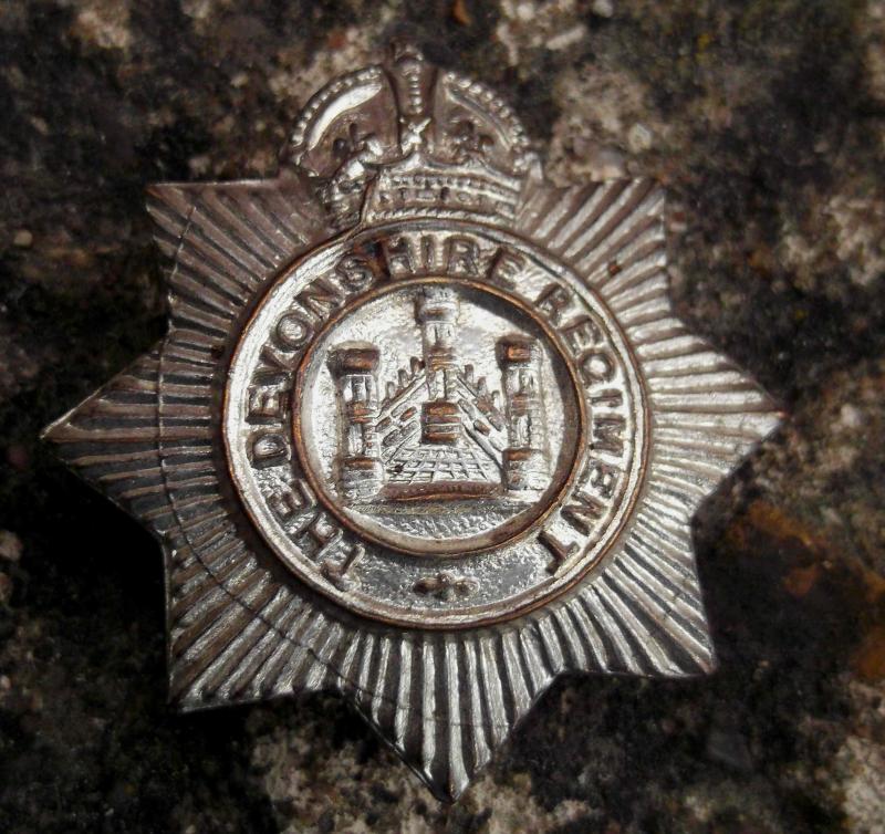 British Army Devonshire Regiment Veterans Lapel Badge KC