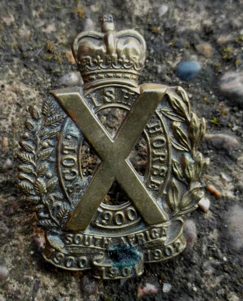British Army Scottish Horse Cap Badge Yeomanry Scotland