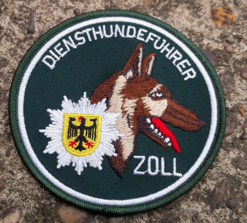 German Federal Customs Police K9 Dog Handler Patch