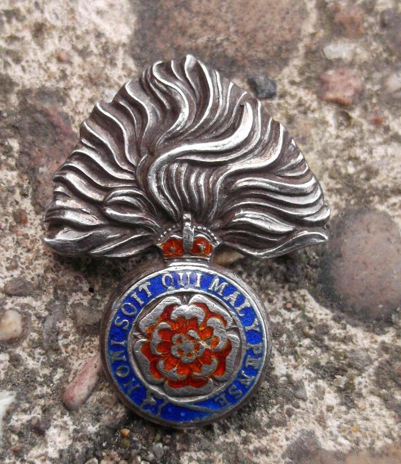 British Army City of London Regiment Battalions Royal Fusiliers Silver Sweetheart Brooch