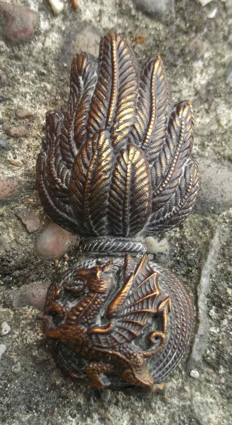 British Army Royal Welch Fusiliers Officers Collar Badge Firmin