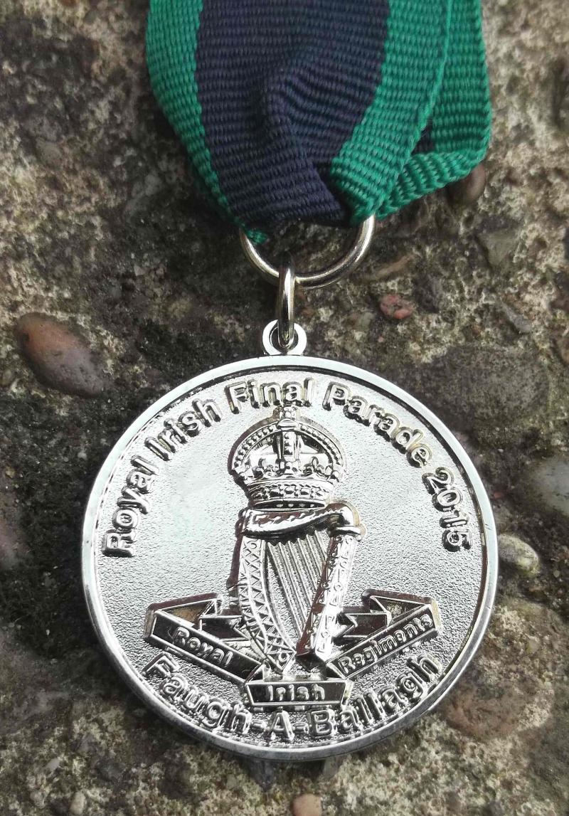 British Army Royal Irish Regiment Barracks Final Parade Commemorative  Medal