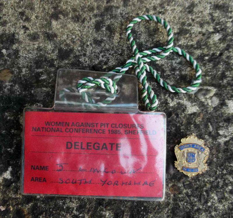Mining Women Against Pit Closures 1985 Delegate Card Signed Arthur Scargill