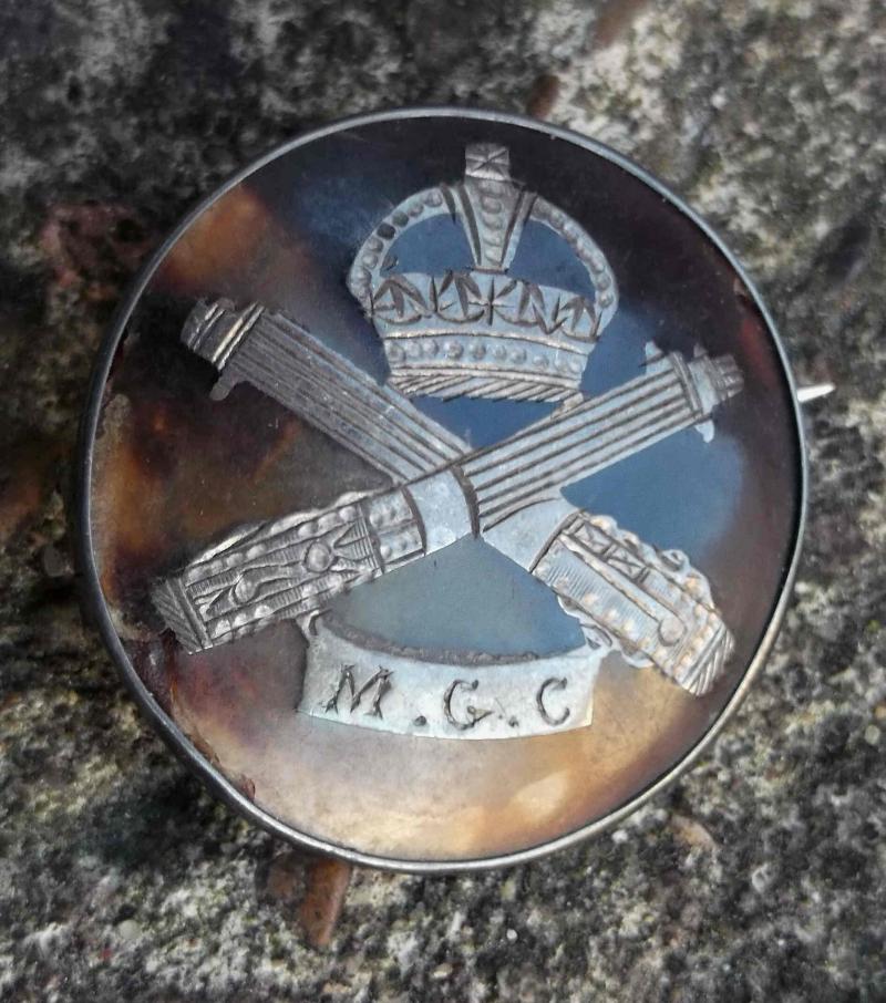 British Army MGC Sweetheart Veterans Brooch Machine Gun Corps WW1