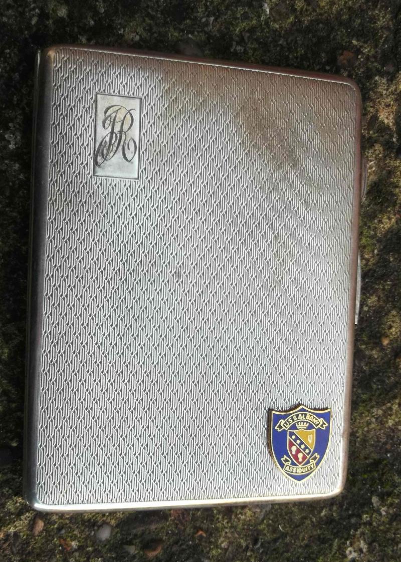 United States Navy Cigarette Case USS Albany CA-123