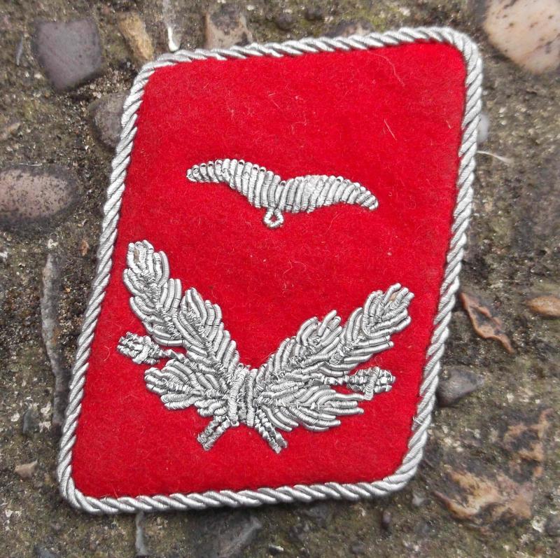German WW2 Luftwaffe Flak Officer Single Collar Tab