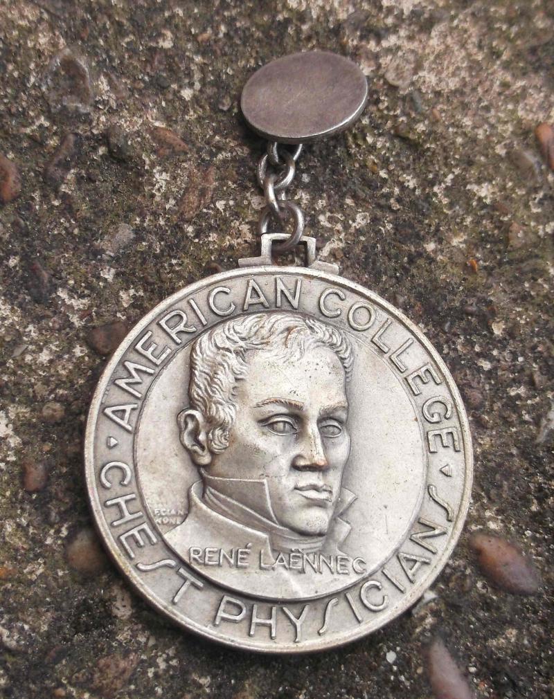 American College Medal Rome 1950 Chest Physicians Congress