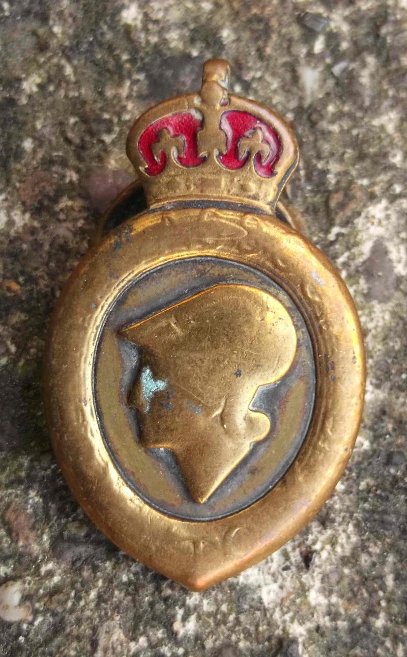 Central Association of Volunteer Training Corps VTC Lapel Badge WW1