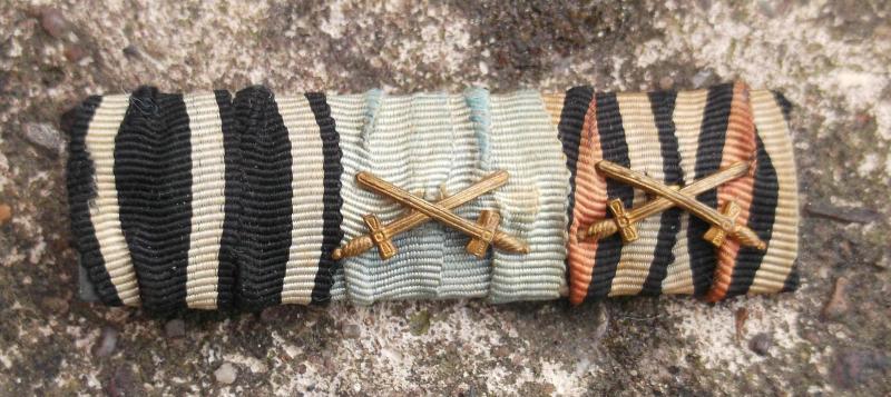 German Imperial IC2 Group Medal Ribbon Bar WW1