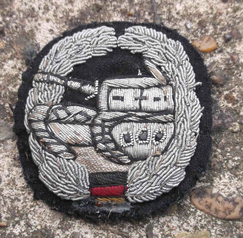 German Army Bundeswehr Tank Officers Beret Badge Panzer