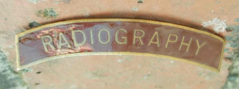 Vintage Radiography Uniform Laboratory Badge