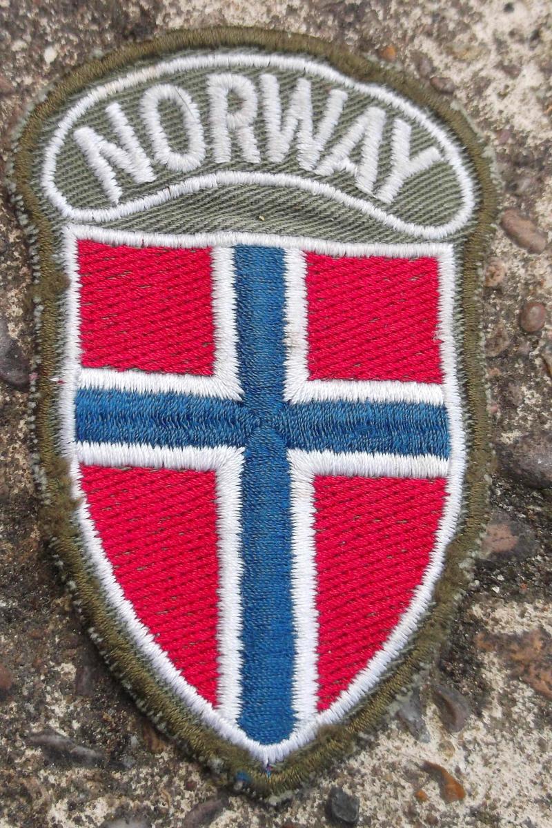 Norwegian Army Flag Sleeve Patch Norway Military