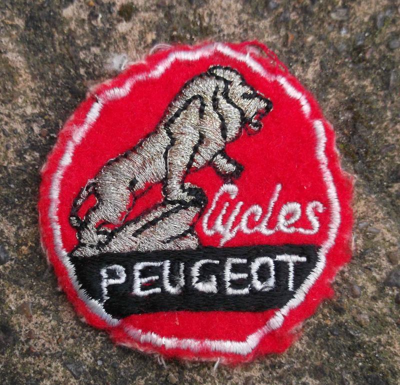 Vintage Peugeot Cycles Patch Bicycle Cycling
