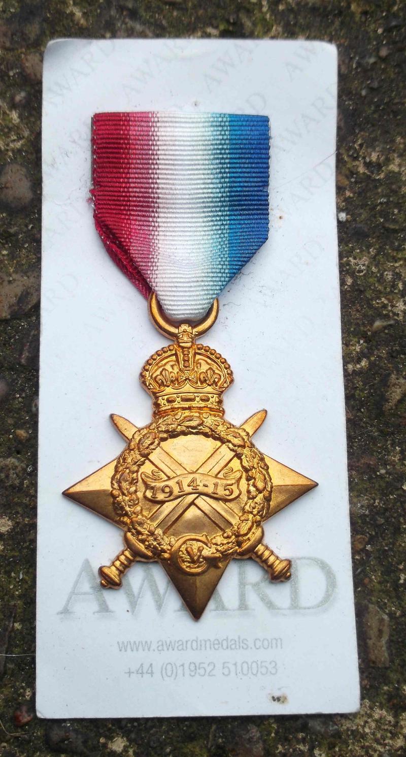 British & Commonwealth WW1 1914-15 Star Reproduction