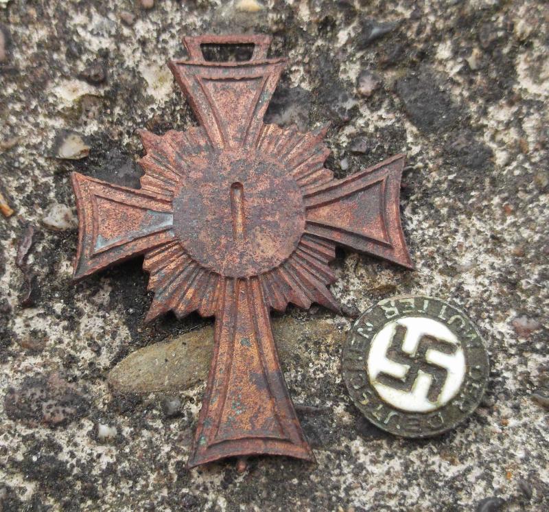 German Third Reich Mothers Cross Unfinished Excavated