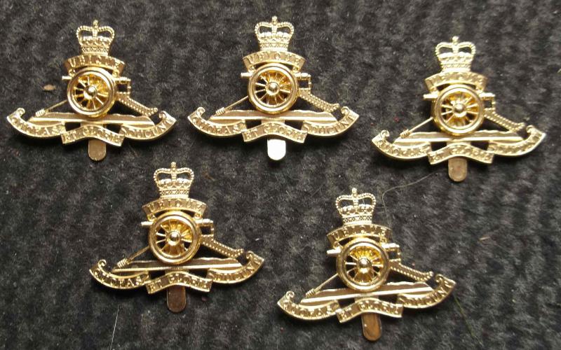British Army Royal Artillery Cap Badges EIIR Lot of 5