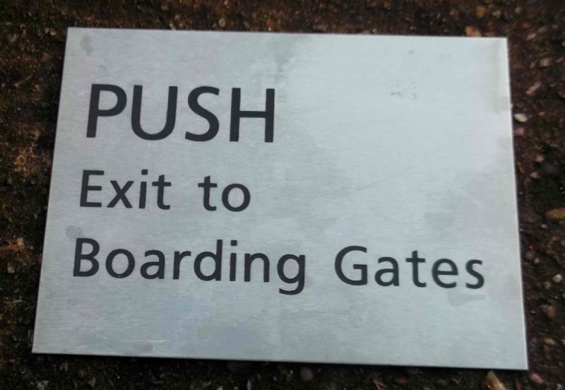 British Airways Airport Exit Terminal Sign BS Airlines