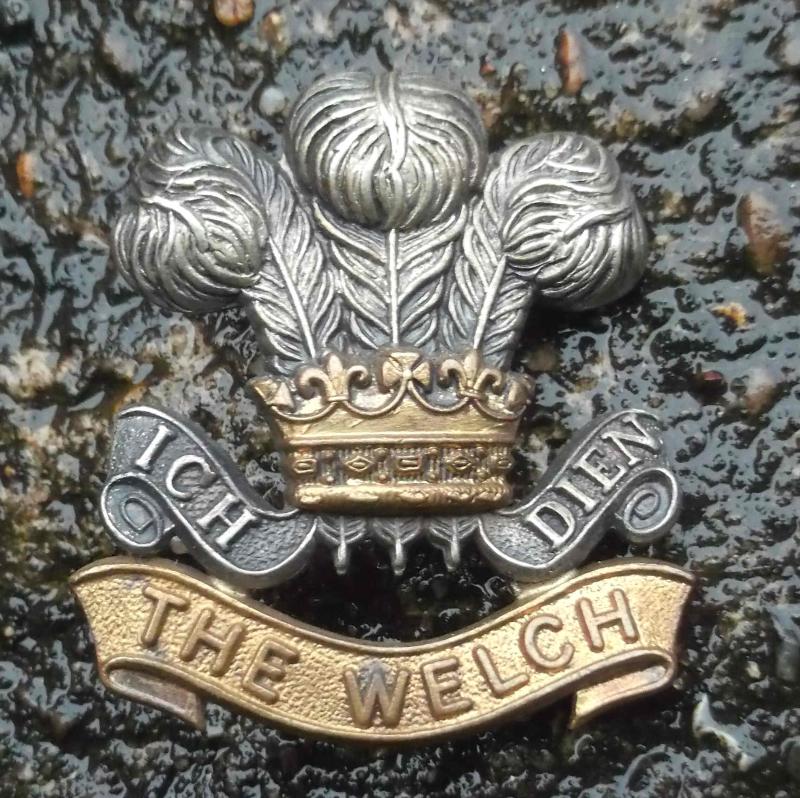 British Army Vintage Welch Regiment Cap Badge