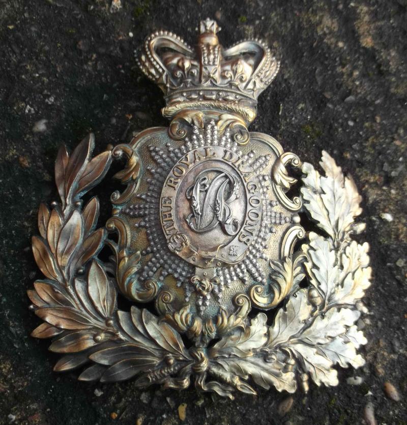 British Army Victorian Royal Dragoons Helmet Plate