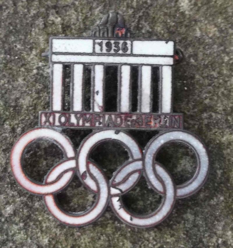 German Third Reich Olympics Pin Badge 1936 Games Berlin