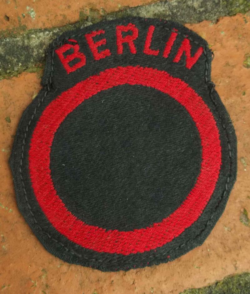 British Army WW2 Occupation Patch Berlin Military