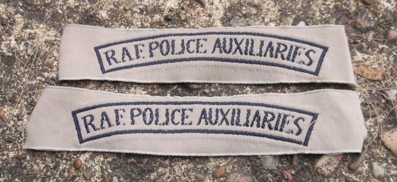 British RAF Police Auxiliaries Shoulder Patches Royal Air Force