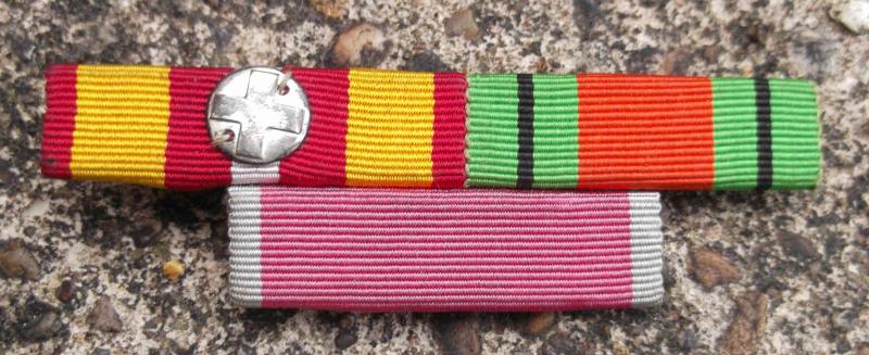British Medal Award Ribbon Group including WW2