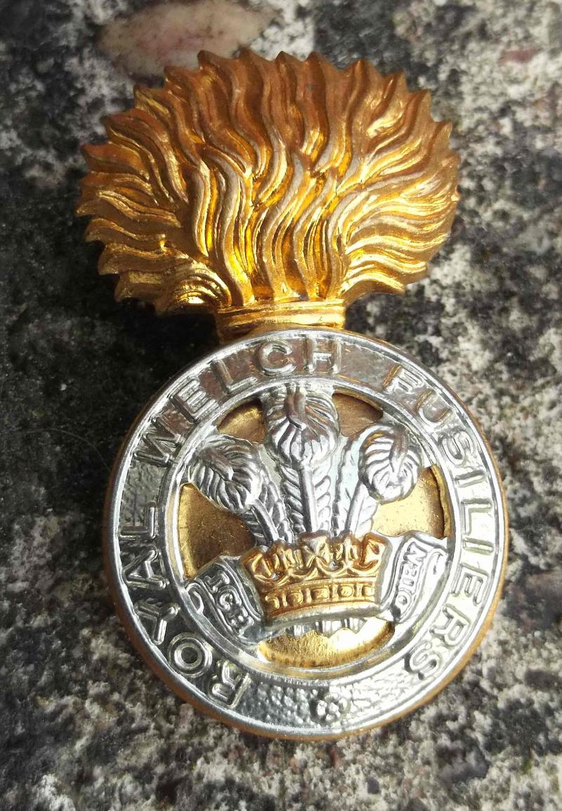 British Army Royal Welch Fusiliers Regiment Cap Badge