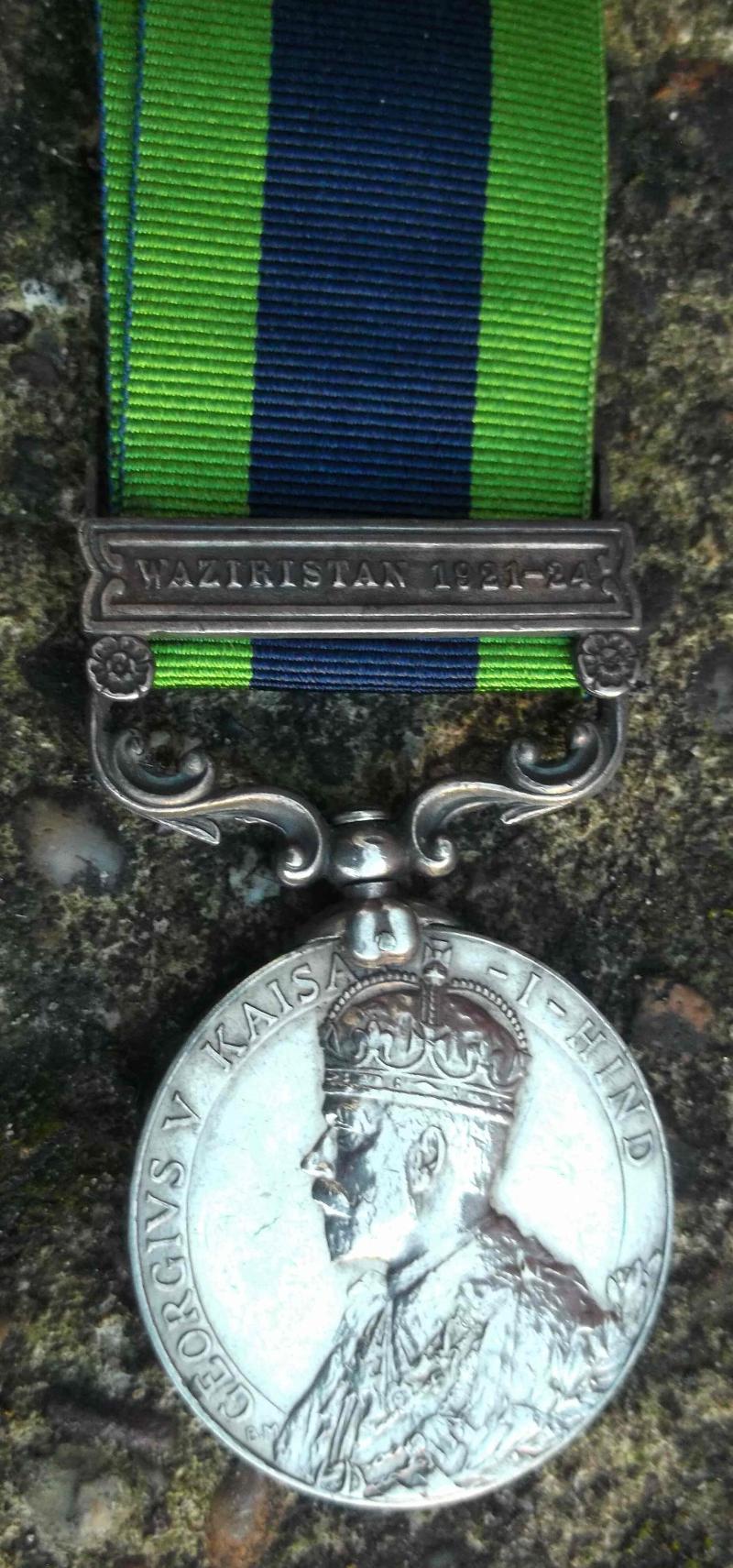 British Indian Army Renamed IGS India General Serice Medal Waziristan 1921 - 24
