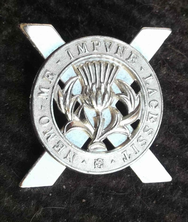 British Army Lowland Brigade Anodised Staybrite Cap Badge