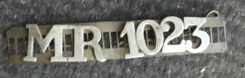 British Midlands Railway Police Uniform Number Badges
