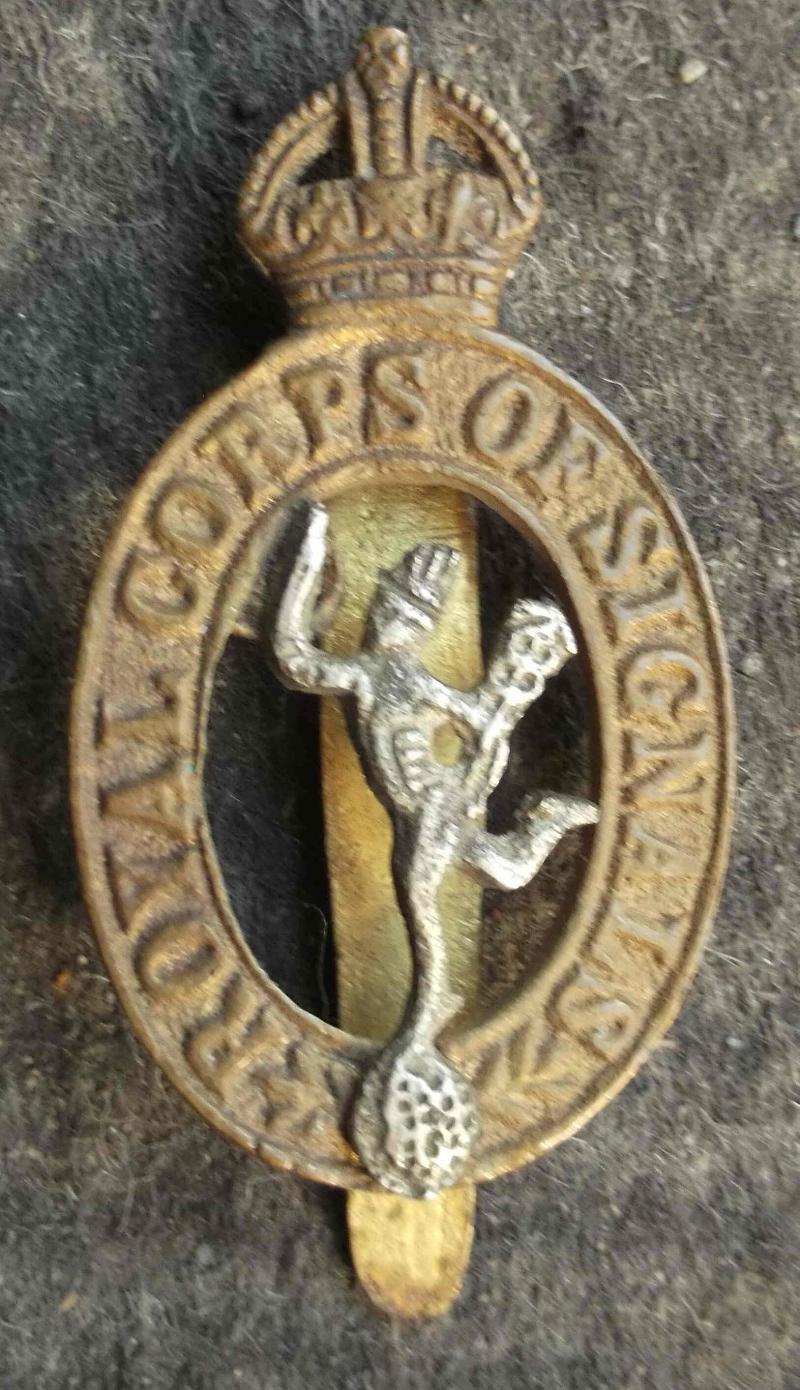 British Army Royal Engineers Bazaar Cap Badge WW2