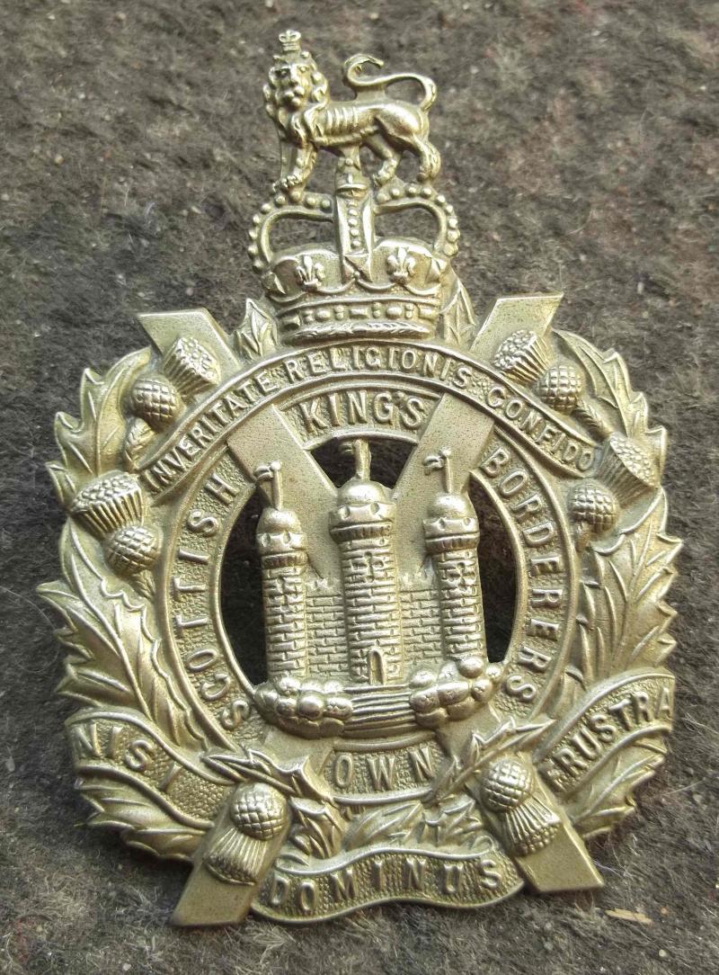 British Army Kings Own Scottish Borderers Cap Badge EIIR