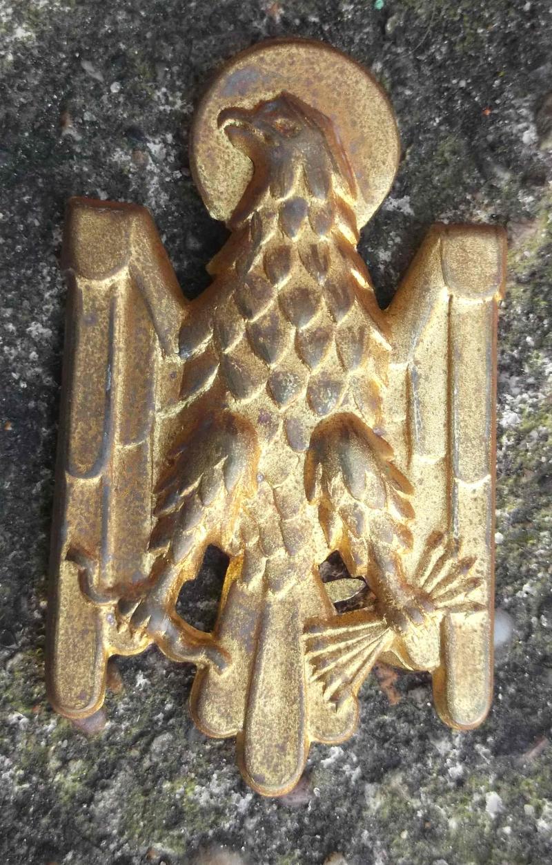 Spanish Police Cap Badge Franco Era Spain