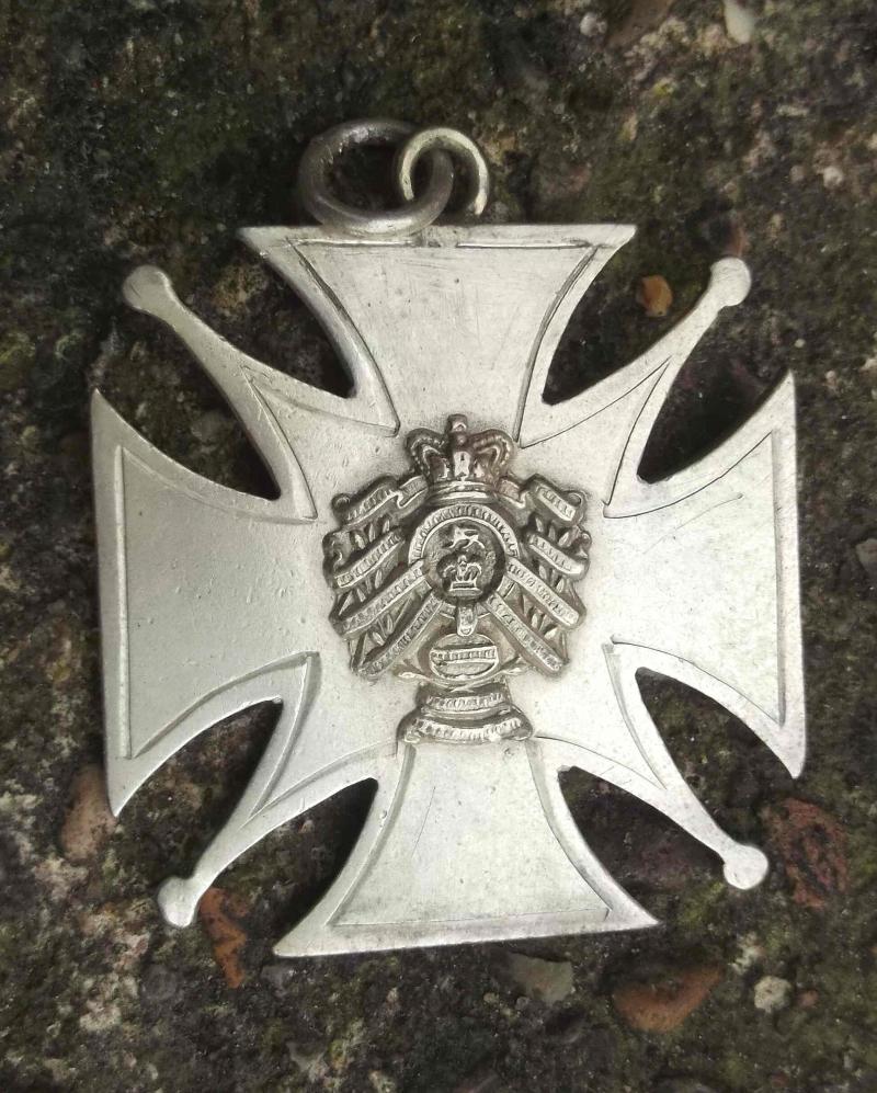 British Army Silver Medallion Football Medal 15th Hussars 1904