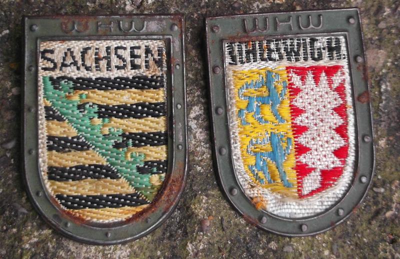 German WHW Winter Relief Workers Tinnie Pair Districts