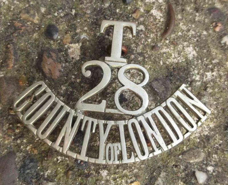 British Army Territorial 28th London Shoulder Title Badge