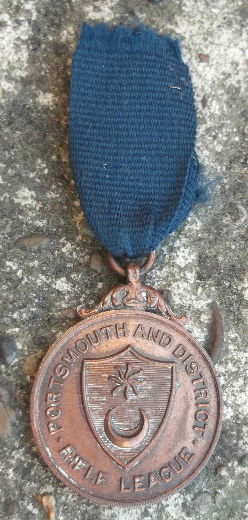 Vintage Portsmouth and District Rifle League Medal