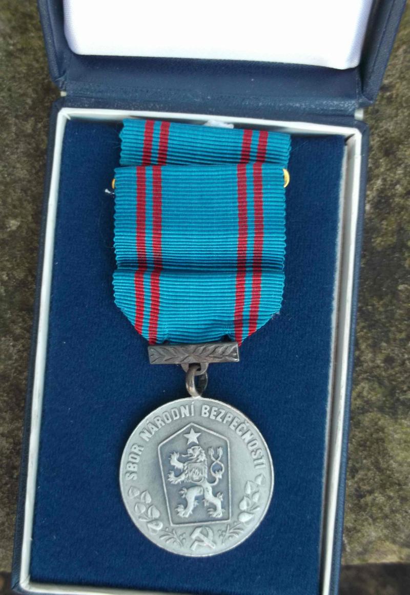 Communist Czechoslovakia Medal For Service in State Security in Case