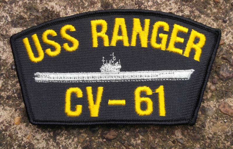 USN Veterans Badge USS Ranger United States Navy CV 61