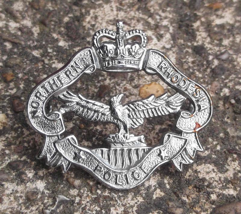 Obsolete Northern Rhodesia Police Collar Badge EIIR