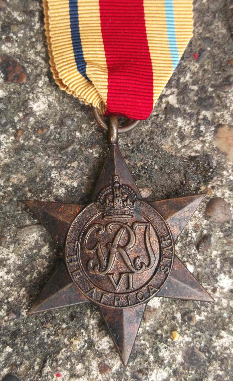 South African Medal WW2 Named Africa Star South Africa